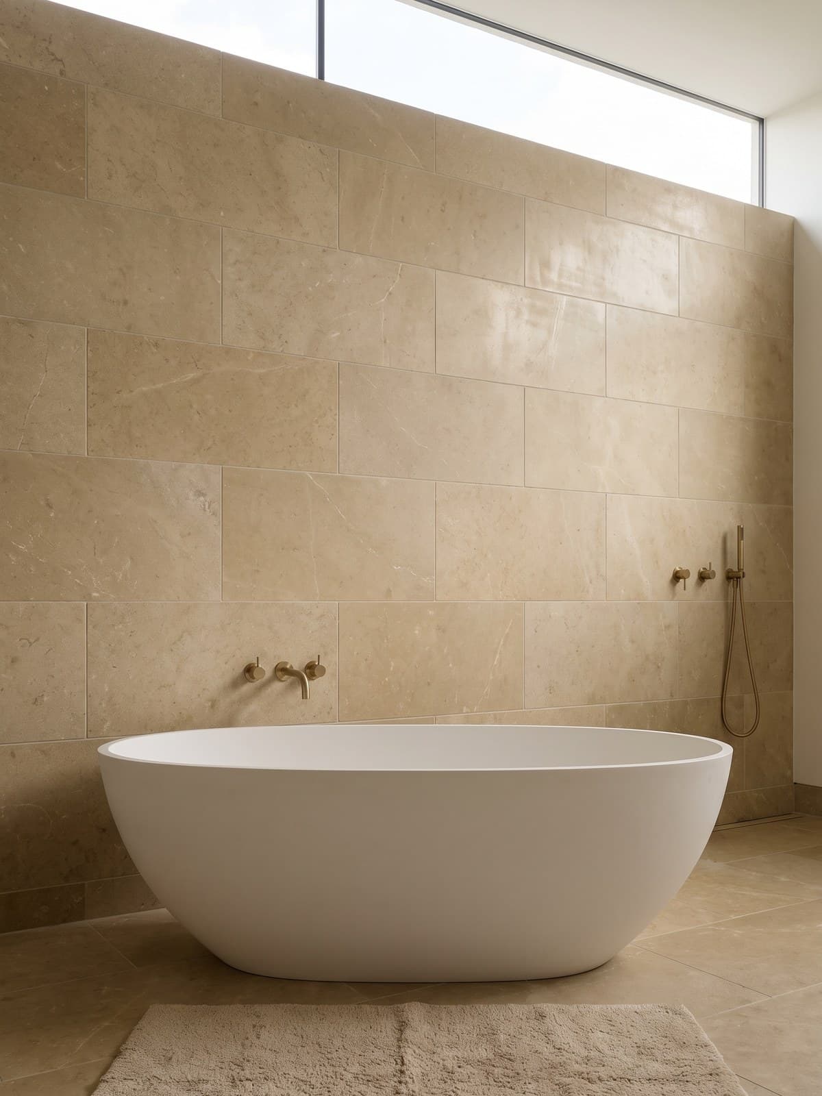 Atlas Beige Honed Aged — in context